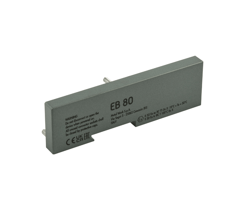 Uitbreiding van de serie: Eindplaat voor EB 80 proportionele drukregelaars met M12 connector
